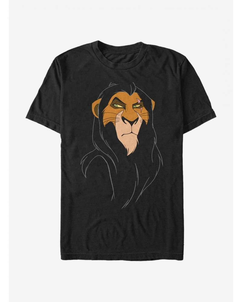 Disney The Lion King Big Face Scar T-Shirt $10.28 T-Shirts