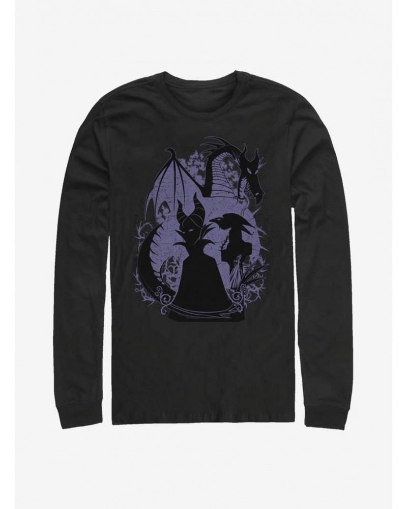 Disney Villains Maleficent Bone Heart Long-Sleeve T-Shirt $14.48 T-Shirts