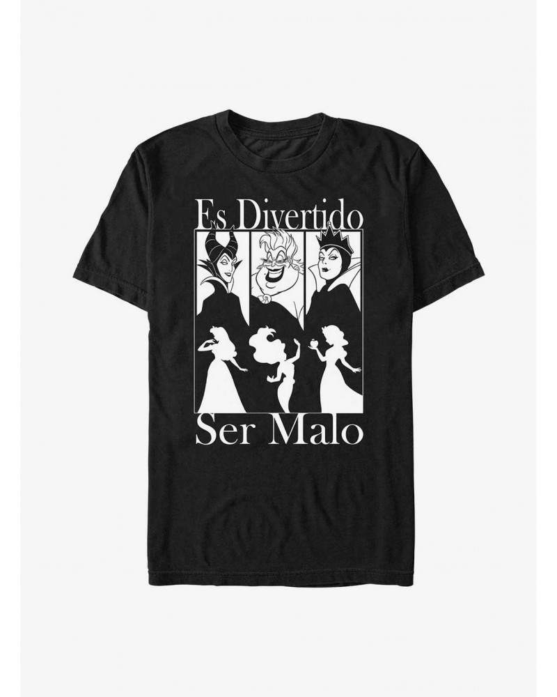 Disney Villains Spanish Good To Be Bad T-Shirt $9.80 T-Shirts