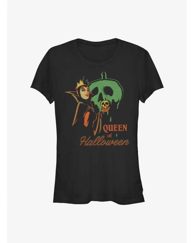 Disney Villains Queen of Halloween Girls T-Shirt $10.46 T-Shirts