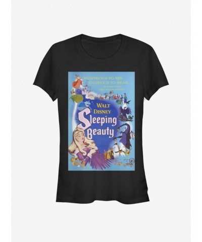 Disney Villains Maleficent Blue Sleeping Beauty Poster Girls T-Shirt $10.96 T-Shirts
