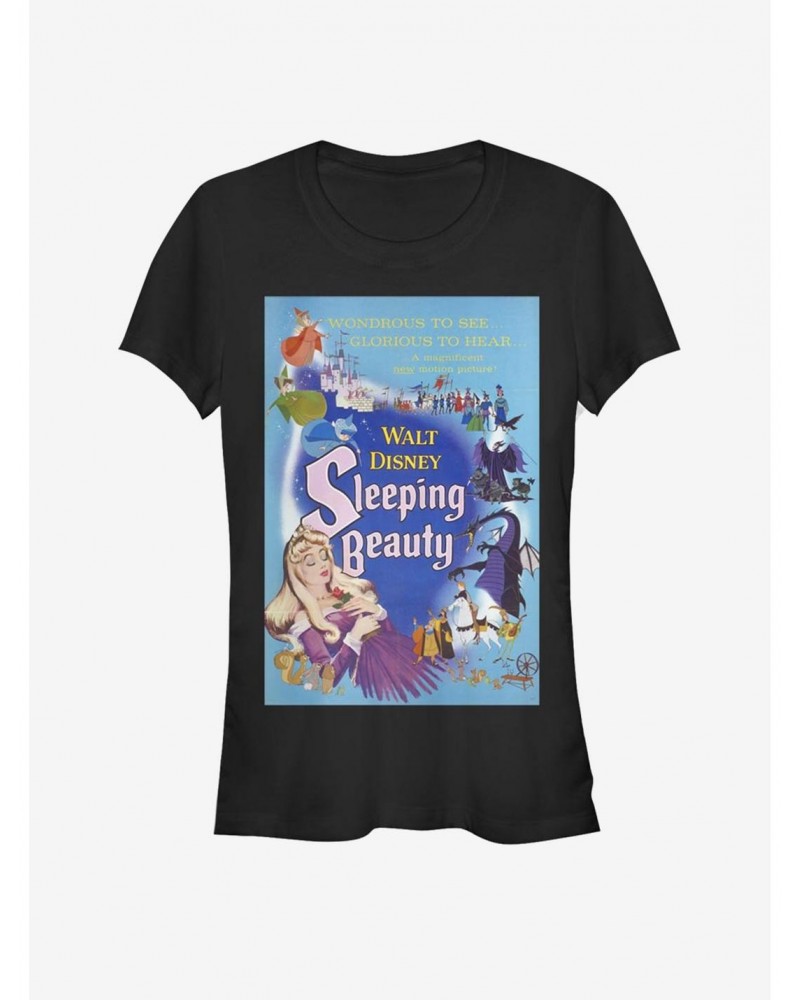 Disney Villains Maleficent Blue Sleeping Beauty Poster Girls T-Shirt $10.96 T-Shirts