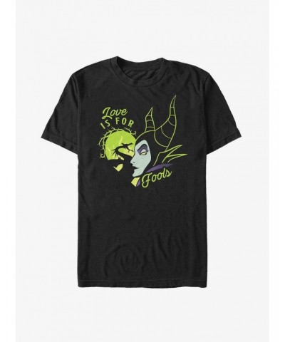 Disney Maleficent Love Is For Fools Extra Soft T-Shirt $13.16 T-Shirts