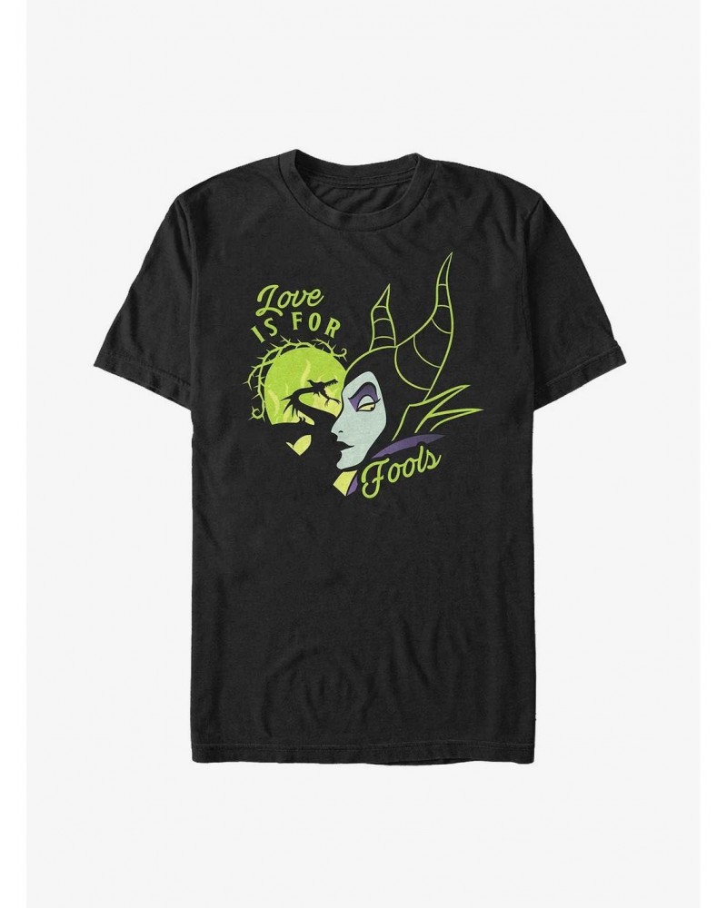 Disney Maleficent Love Is For Fools Extra Soft T-Shirt $13.16 T-Shirts