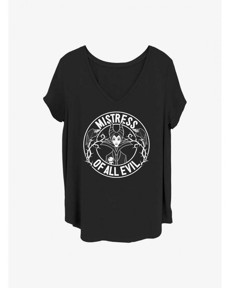 Disney Villains Maleficent Mistress Of All Evil Girls T-Shirt Plus Size $12.43 T-Shirts