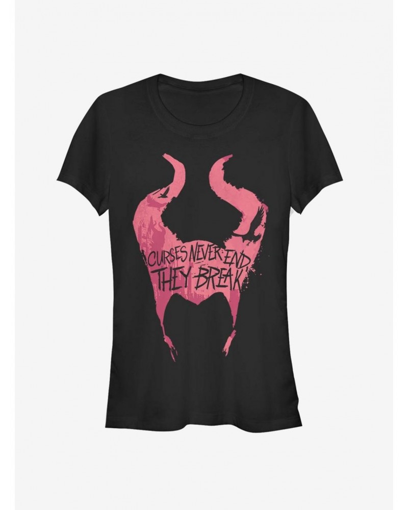 Disney Maleficent: Mistress Of Evil Curses Break Girls T-Shirt $11.21 T-Shirts