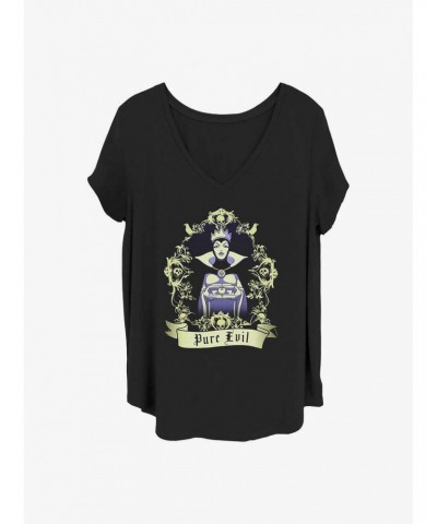 Disney Villains Pure Evil Queen Girls T-Shirt Plus Size $8.67 T-Shirts