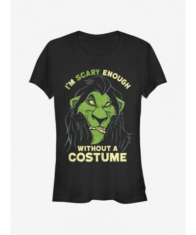 Disney The Lion King Scary Enough Scar Girls T-Shirt $10.46 T-Shirts
