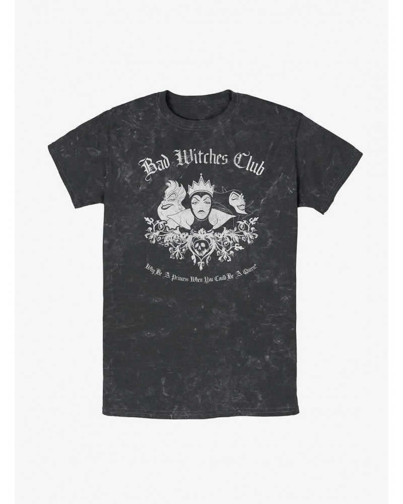 Disney Villains Bad Witches Club Mineral Wash T-Shirt $8.55 T-Shirts